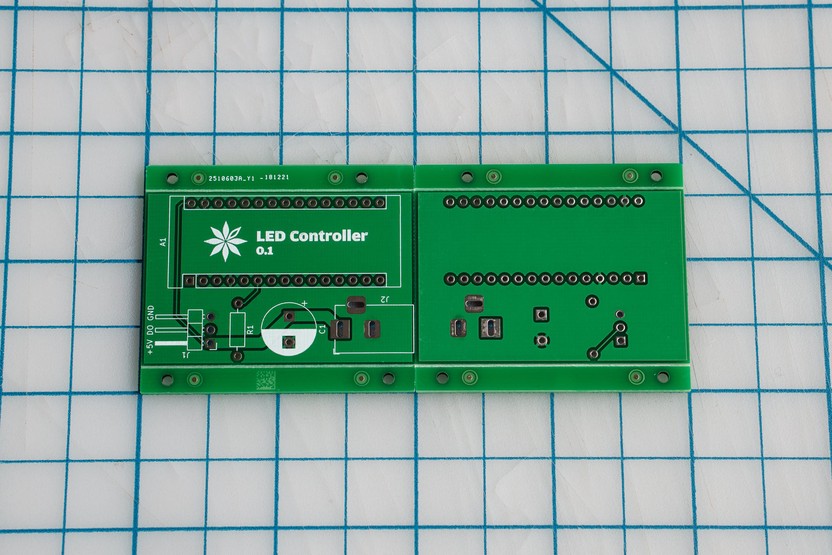 Unpopulated PCB front and back