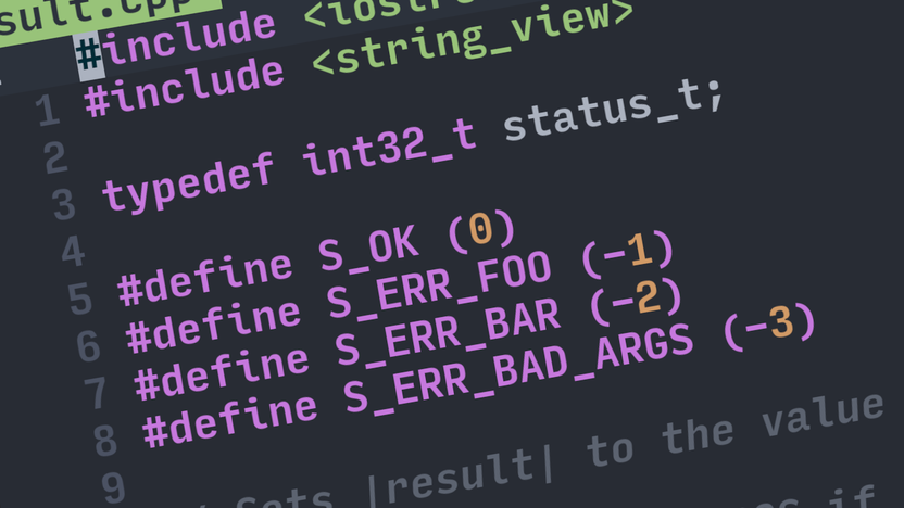 An illustration of C++ code in the article